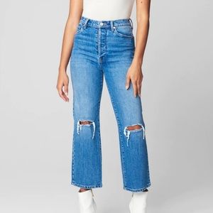 BLANK NYC THE BAXTER RIB CAGE JEAN IN WHILRWIND